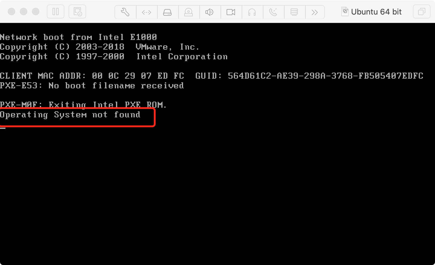 操作系统没有找到